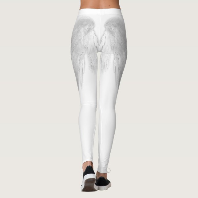 ANGEL WINGS White Leggings (Back)