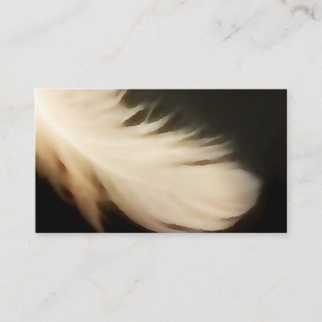 Angel Wings Wing Feather White Business Cards (Front)