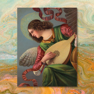 Angel with a Lute Postcard
