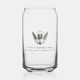 Angel with Biblical verse - "Strengthen yourself a Can Glass