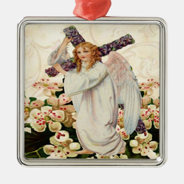 Angel With Cross Ornament (Front)
