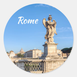 Angel with Crown of Thorns - Sant'Angelo, Rome Classic Round Sticker