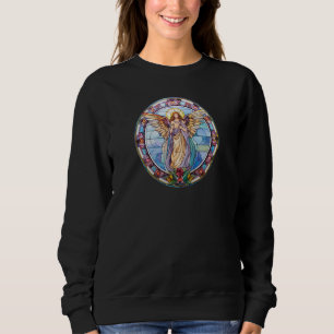 Angel With Halo Christmas Religious Prayer Angels Sweatshirt