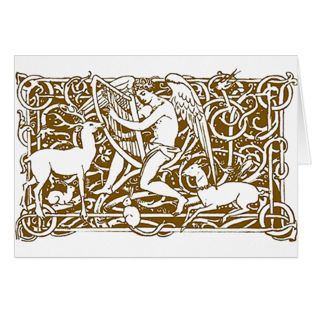 Angel with Harp (Front Horizontal)