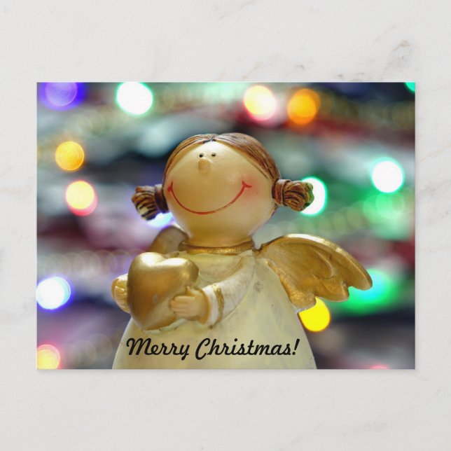 Angel With Heart Customise Postcard (Front)