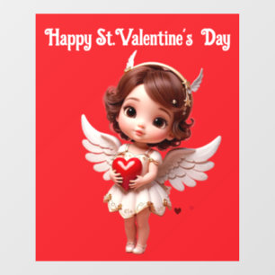  Angel With Heart Window Cling