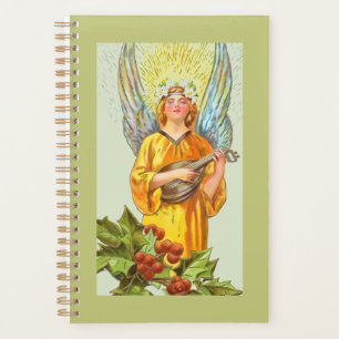 Angel With Holly And Mandolin  Planner