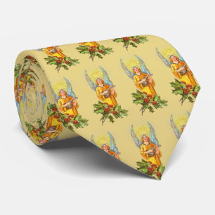 Angel With Holly And Mandolin Tie