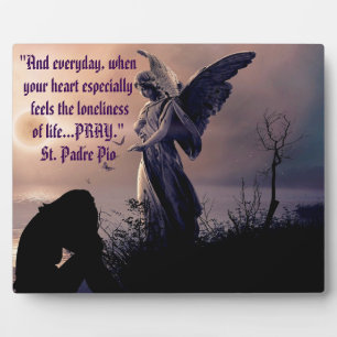 Angel With Human Tabletop Plaque with Easel