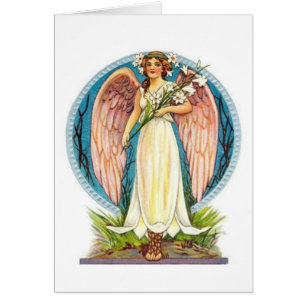 Angel With Lilly Flowers