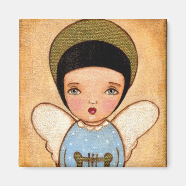 Angel With Lira Magnet (Front)