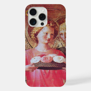 ANGEL WITH PINK WHITE ROSES iPhone 15 PRO MAX CASE