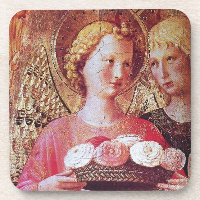 ANGEL WITH ROSES COASTER (Front)