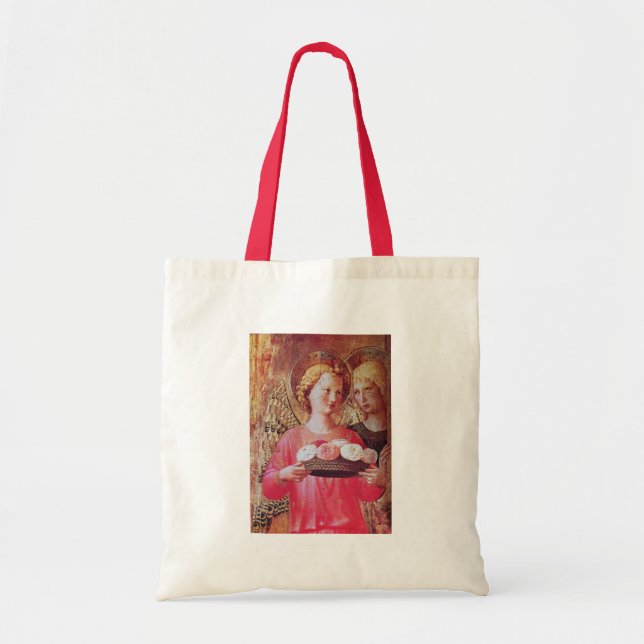 ANGEL WITH ROSES TOTE BAG (Front)