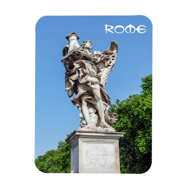 Angel with the Column - Sant'Angelo bridge, Rome Magnet (Vertical)