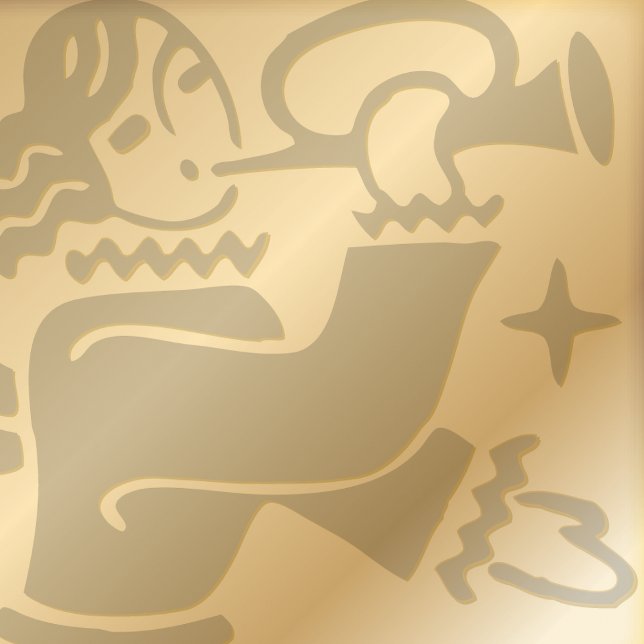 Angel with trumpet Christmas folded holiday card (Creator Uploaded)