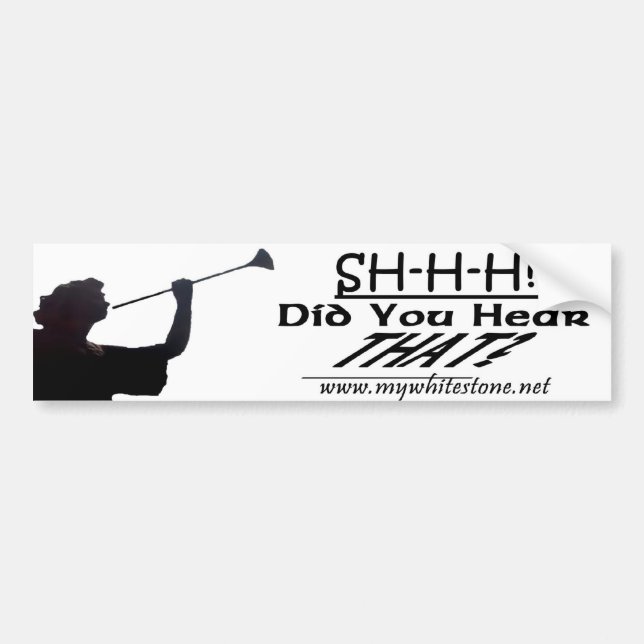 ANGEL WITH TRUMPET LT BUMPER STICKER (Front)
