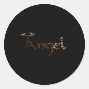 Angel Women Black History Month Colour Men African Classic Round Sticker