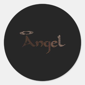 Angel Women Black History Month Colour Men African Classic Round Sticker