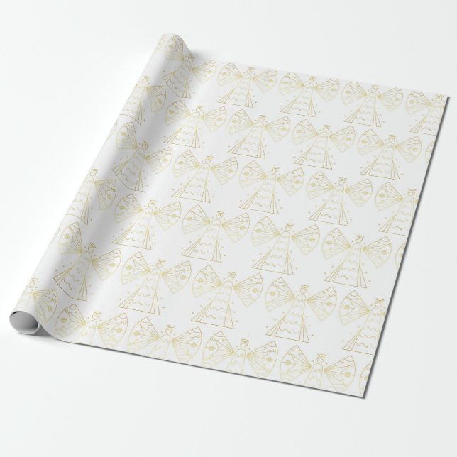 Angel Wrapping Paper (Unrolled)