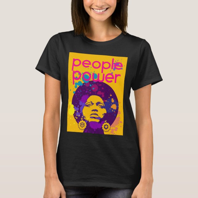 Angela Davis Poster Sticker  T-Shirt (Front)