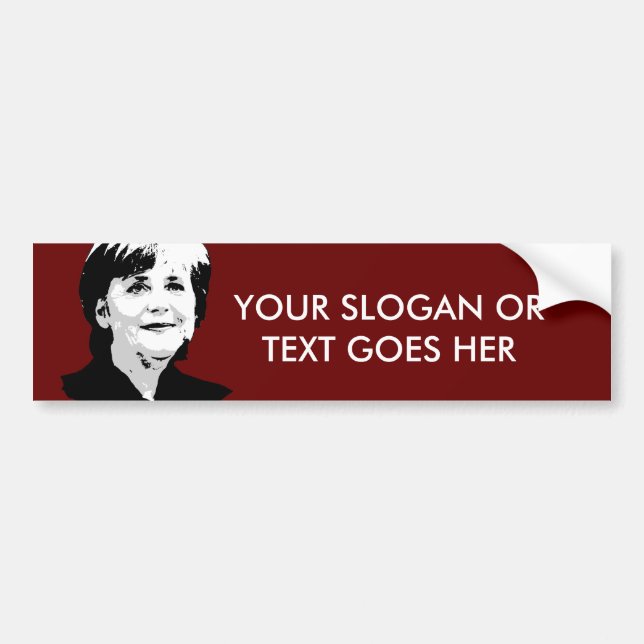 Angela Merkel Bumper Sticker (Front)