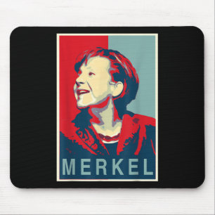 Angela Merkel - Obama Style Mouse Pad