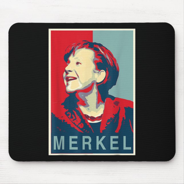 Angela Merkel - Obama Style  Mouse Pad (Front)