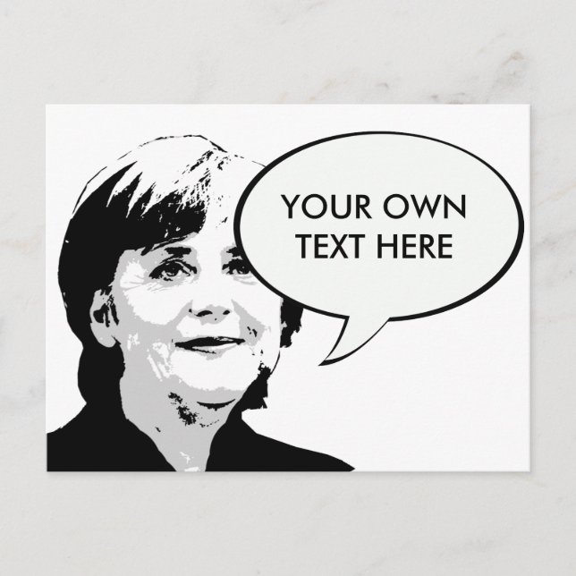 Angela Merkel Postcard (Front)