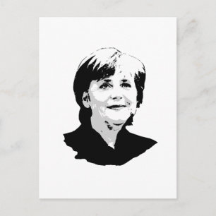 Angela Merkel Postcard