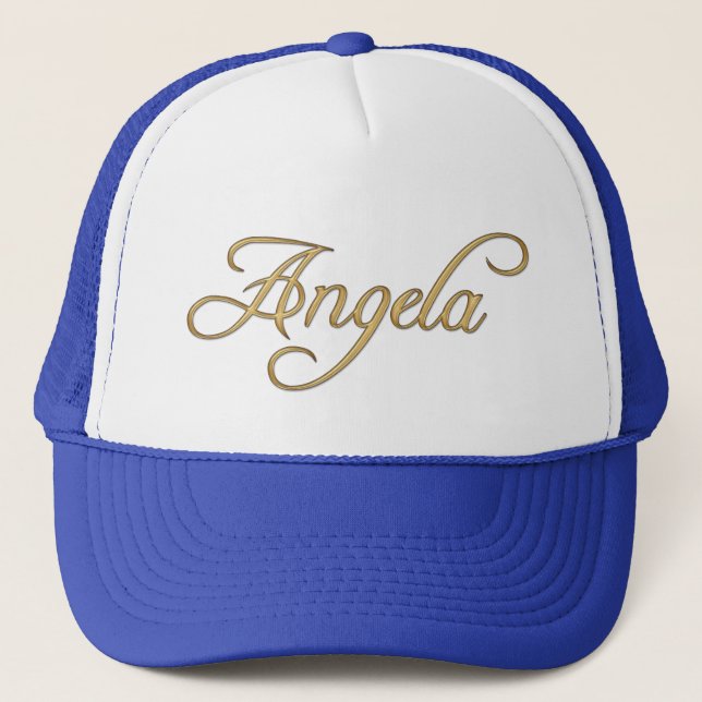 ANGELA Name-Branded Personalised Fashion Cap (Front)