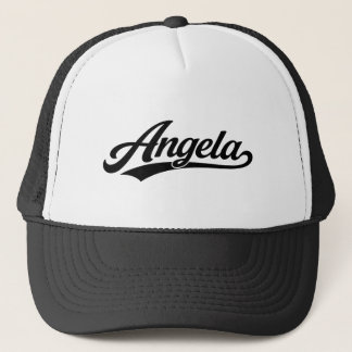 Angela name first last family gifts trucker hat