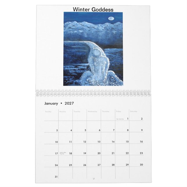 Angela Stout Goddess Calendar (Jan 2027)