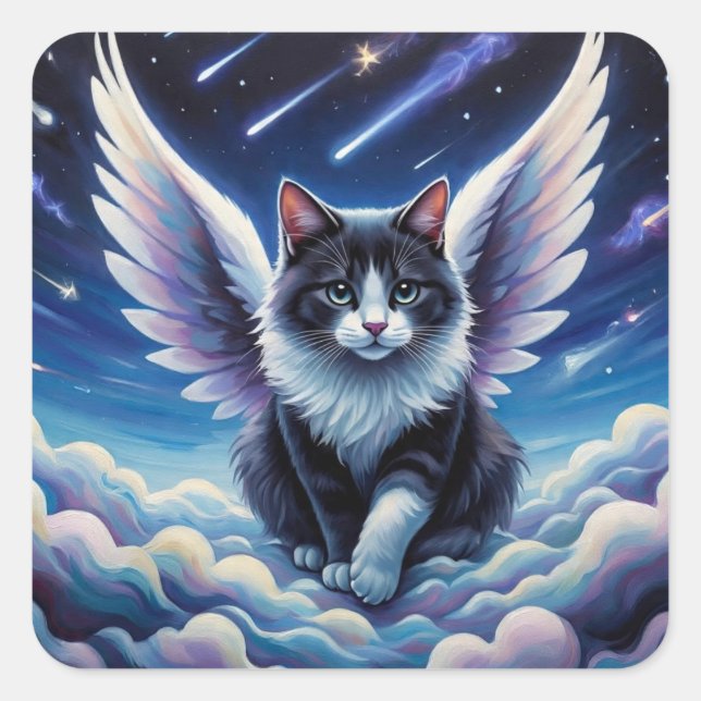 AngelCat  Square Sticker (Front)