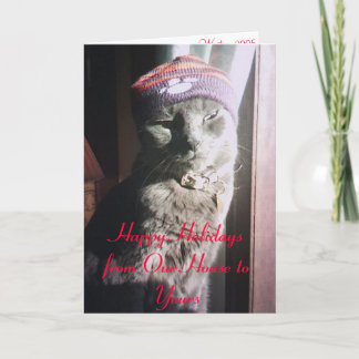 AngelChristmas, Happy Holidays from Our House t... Holiday Card