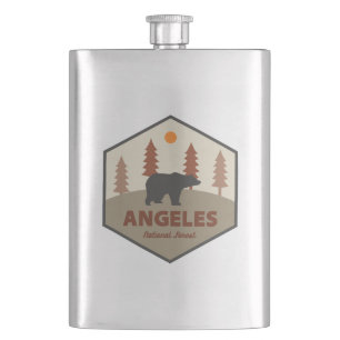 Angeles National Forest California Bear Hip Flask