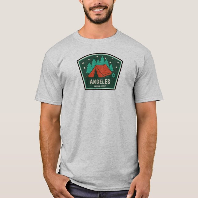 Angeles National Forest Camping T-Shirt (Front)