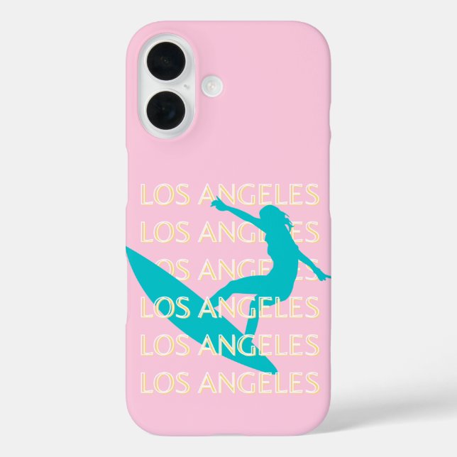 Angeles Travel Art, California, Travel Art, Preppy Case-Mate iPhone Case (Back)