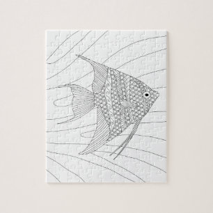 Angelfish Adult Colouring Puzzle