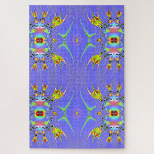 Angelfish Aquarium Fractal Abstract Art Jigsaw Puzzle
