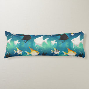 Angelfish Aquarium Pattern Body Cushion
