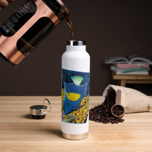 Angelfish at coral reef - Photographic design Water Bottle