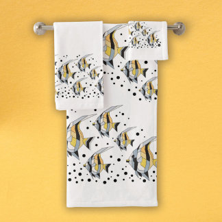 Angelfish Bathroom Towel Set