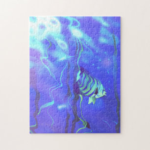 Angelfish Blues Jigsaw Puzzle