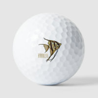 Angelfish cartoon illustration