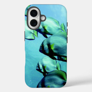 Angelfish Clear Blue Water iPhone 16 Case
