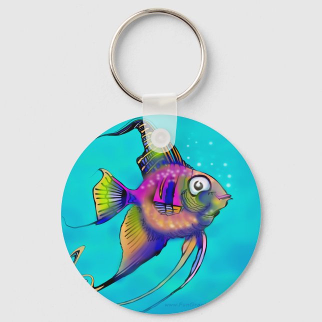 Angelfish Key Ring (Front)