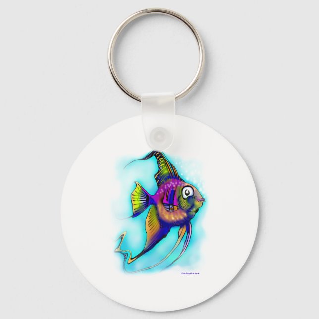 Angelfish Key Ring (Front)