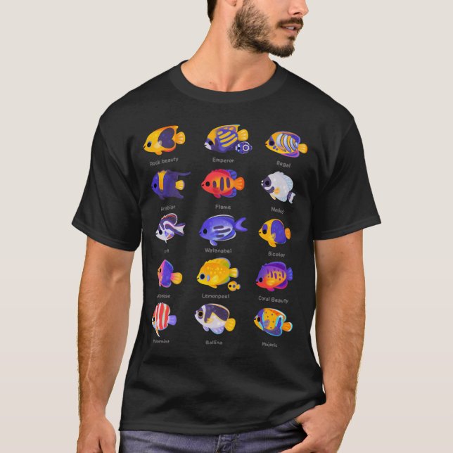 Angelfish! (marine) - name ver. T-Shirt (Front)