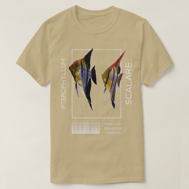 Angelfish Pterophyllum scalare T-Shirt (Design Front)